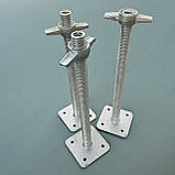 Домкрат будівельних лісів гвинтова опора 50 см, фото 9