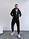Чоловічий спортивний костюм; Колір: чорний, графіт; Розмір: М, Л, ХЛ, XXЛ;, фото 3