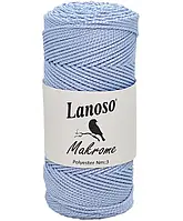 Пряжа Lanoso Macrame PP 3 nm № 361 блакитний (Ланосо Макраме ПП 3мм)