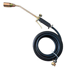 Газовий пальник з клапаном для смоління сопло 35мм у комплекті з 4 метрами шлангу для підключення до балона