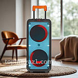 Бездротова музична колонка ZXX 80 W з акумулятором і FM-приймачем акустика блютуз підлогова, фото 2