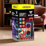 Бездротова музична колонка ZXX 80 W з акумулятором і FM-приймачем акустика блютуз підлогова, фото 5