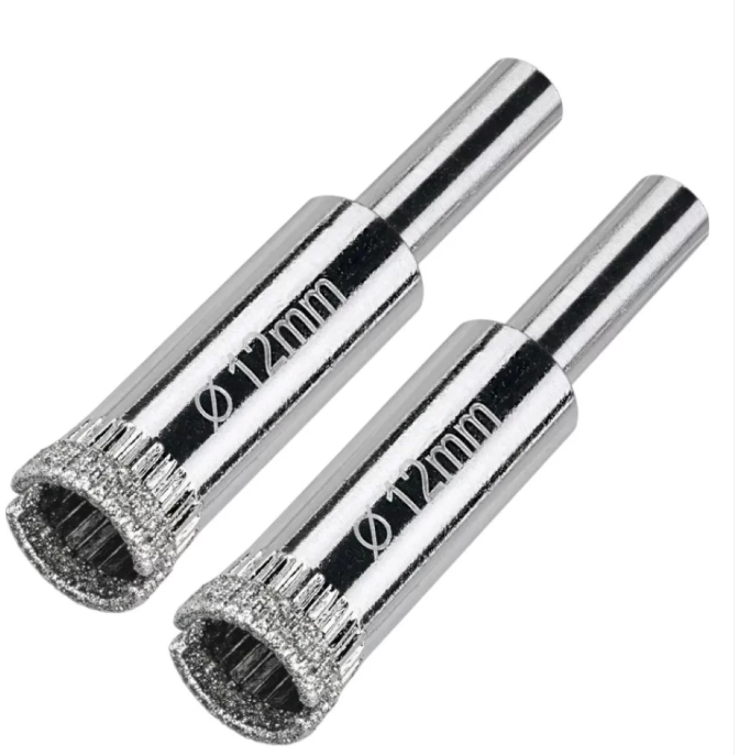 Коронка гальванічна VICTORYTOOL 12мм (комплект із 2-х штук), фото 1