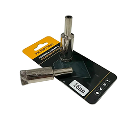 Коронка гальванічна VICTORYTOOL 16мм (комплект із 2-х штук)