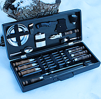 Набір шампурів у дерев'яній коробці , Набір для пікніка з шампурами