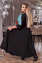 Сукня до підлоги із запахом шовкова тканина, фото 4