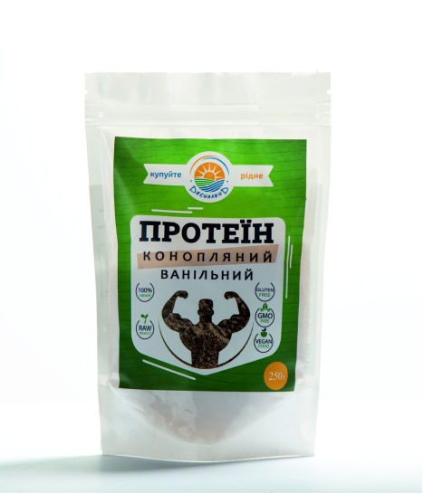 Протеїн конопляний 250 г Ванільний Десналенд, фото 1