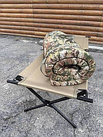 Матрац 690×1970мм на розкладачку НАТО. Водостійкий матрац, що скручується, 50мм топер Мультикам