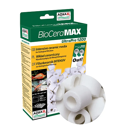 Наповнювач для фільтрів, біокераміка, Aquael BioCeraMAX UltraPro 1200, 1 л., фото 1