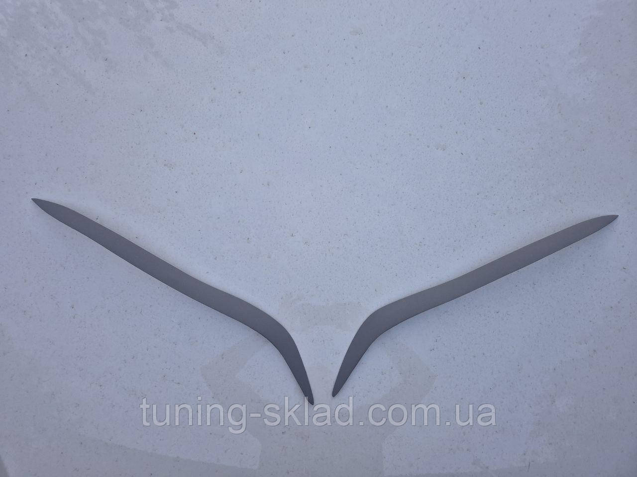 Накладки на фари Nissan Maxima A33 комплект 2 шт. вії, фото 1