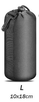 Водонепроникна сумка чохол L 10X18 см з карабіном для великого окуляра або декількох звичайних фільтрів..., фото 1