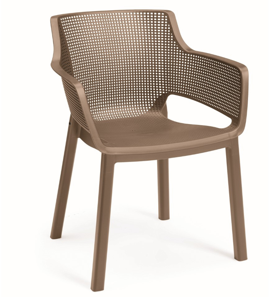 Стілець садовий пластиковий Keter Elisa, бежевий