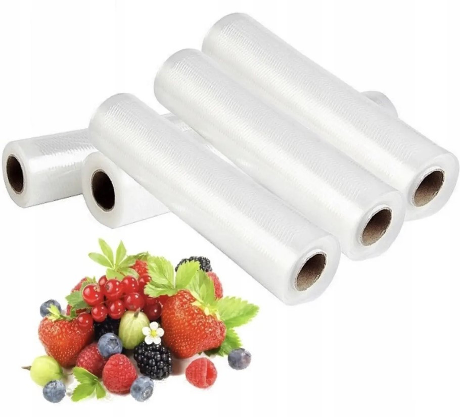 Пакети для вакуумного пакувальника та зберігання їжі 5м х 30см 5шт, фото 1