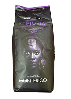 Кава в зернах Monterico Ethiopia 100% Арабіка Premium, 1000 г