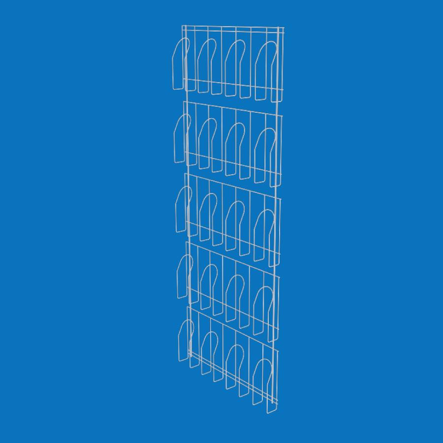 Дисплей навісний під газети, 5 притискних кишень