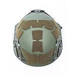 Балістичний шолом Sestan-Busch NIJ IIIA BK-ACH Оливковий (Ranger Green) - M (53-57), фото 4