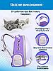 Прозорий рюкзак для перенесення тварин Pet Cat для котів та собак Purple, фото 3