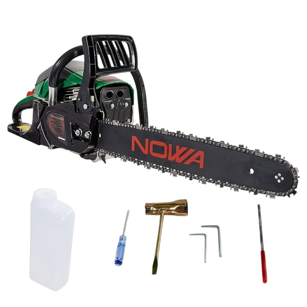 Бензопила ланцюгова для деревини 3,1кВт 52 см3 Nowa PL 5231n пила бензинова для заготівлі дров, фото 1