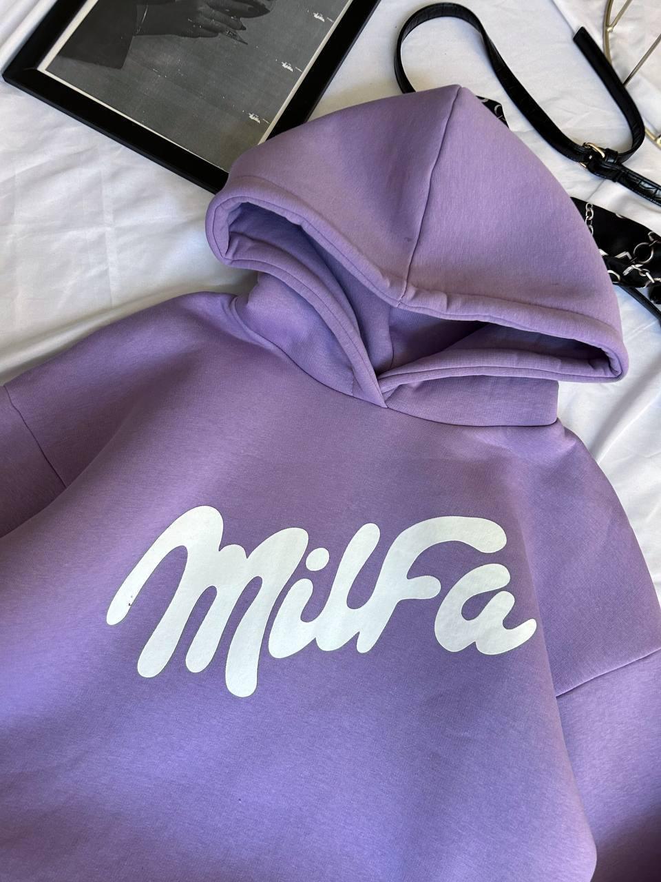 Жіноче худі; Колір: фіолетовий; Розміри: 42-46 (версайз) ;, фото 1