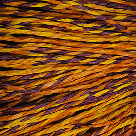 Пряжа Raffia кручена меланжева "Карі"