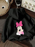 Жіноче худі з принтом  "Мінні Маус" на спині, фото 3