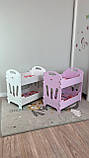 Ліжечко для ляльок двоповерхове Мася 8002, рожеве, фото 5