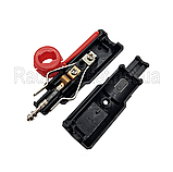 Роз'єм (штекер) авто прикурювача міні(12мм)+ стандарт(20мм) із запобіжником, під шнур, фото 2