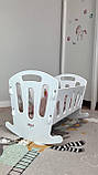 Ліжечко для ляльок 8001 Мася, біле, фото 3