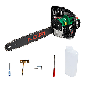 Бензопила ланцюгова для дерев 3,1 кВт 52 см3 Nowa PL 5231n бензопила напівпрофесійна для заготівлі дров