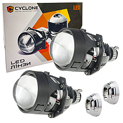 Світлодіодні Bi-LED світлодіодні лінзи Cyclone LED BL 2.5" I3 40/50W 5500K 12-16V (2шт)