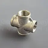 Хрестовина різьбова н/ж сталь Ду20 (3/4") AISI304, рівнопрохідна, внутрішня різьба BSPP, Class 150, фото 9