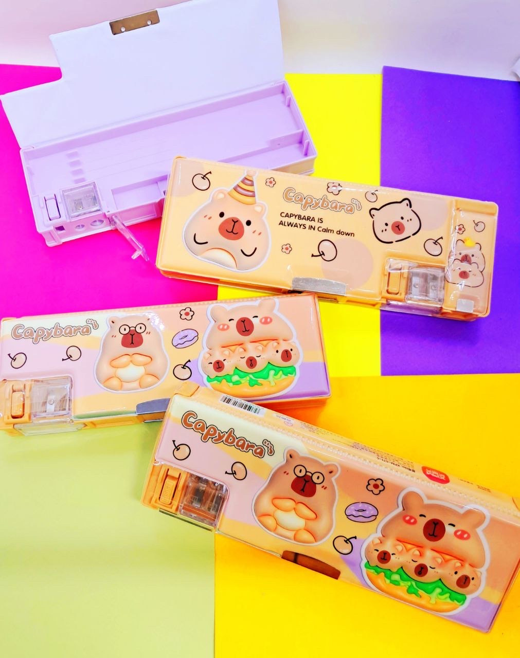 Пенал пластиковий зі стругачкою Капібара, фото 1