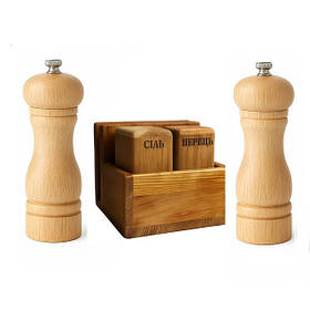 Набори для спецій з дерева