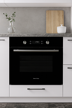 Стильна чорна духова шафа EOM 868 Gunter & Hauer з грилем і конвекцією