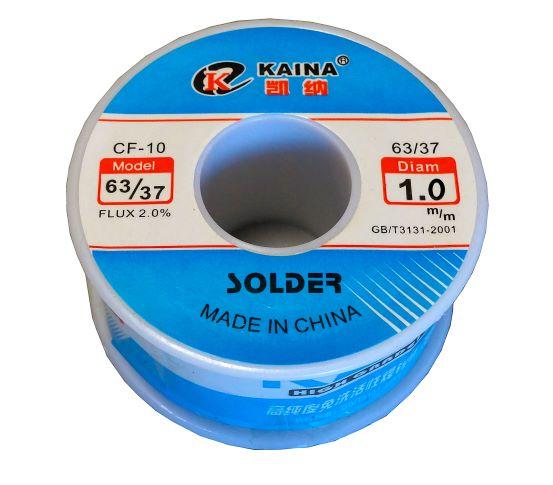 Припій KAINA CF-10 63/37 флюс 2% діаметр 1.0мм 100гр., фото 1