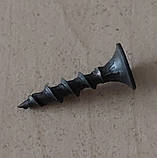 Саморіз шуруп для гіпсокартону по дереву чорний фосфатований 3,5х19 мм упаковка 1000 шт, фото 2