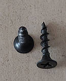 Саморіз шуруп для гіпсокартону по дереву чорний фосфатований 3,5х19 мм упаковка 1000 шт, фото 3