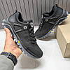 Чоловічі шкіряні кросівки (натуральна шкіра) чорні демісезонні для чоловіків на весну осінь, розміри 40-45, фото 3
