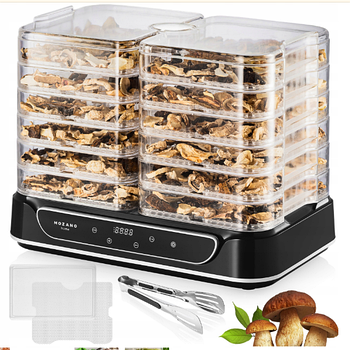 Дегідратор Mozano VitaDry AGD/SUS/04 — 6 сит, 550 Вт, таймер 48 год, до 70 °C