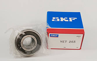 Підшипник YET-203 SKF розміри: 17*40*28,6 самоустановлюваний типу SA