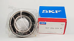 Підшипник YET-206-104-W SKF розміри: 31,75*62*35,7 самоустановлюваний типу SA