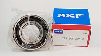 Підшипник YET-206-104-W SKF розміри: 31,75*62*35,7 самоустановлюваний типу SA