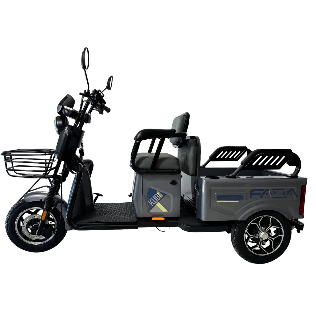 Електроскутер триколісний FADA KUBI 1000W, 10 колеса, 60V-25Ah, фото 1
