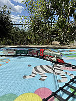 Залізниця 3115AB локомотив, вагони 3шт., на акумуляторі, USB зарядне, холодна пара, 24 деталі, 2 види, музика, світло, в коробці,, фото 8