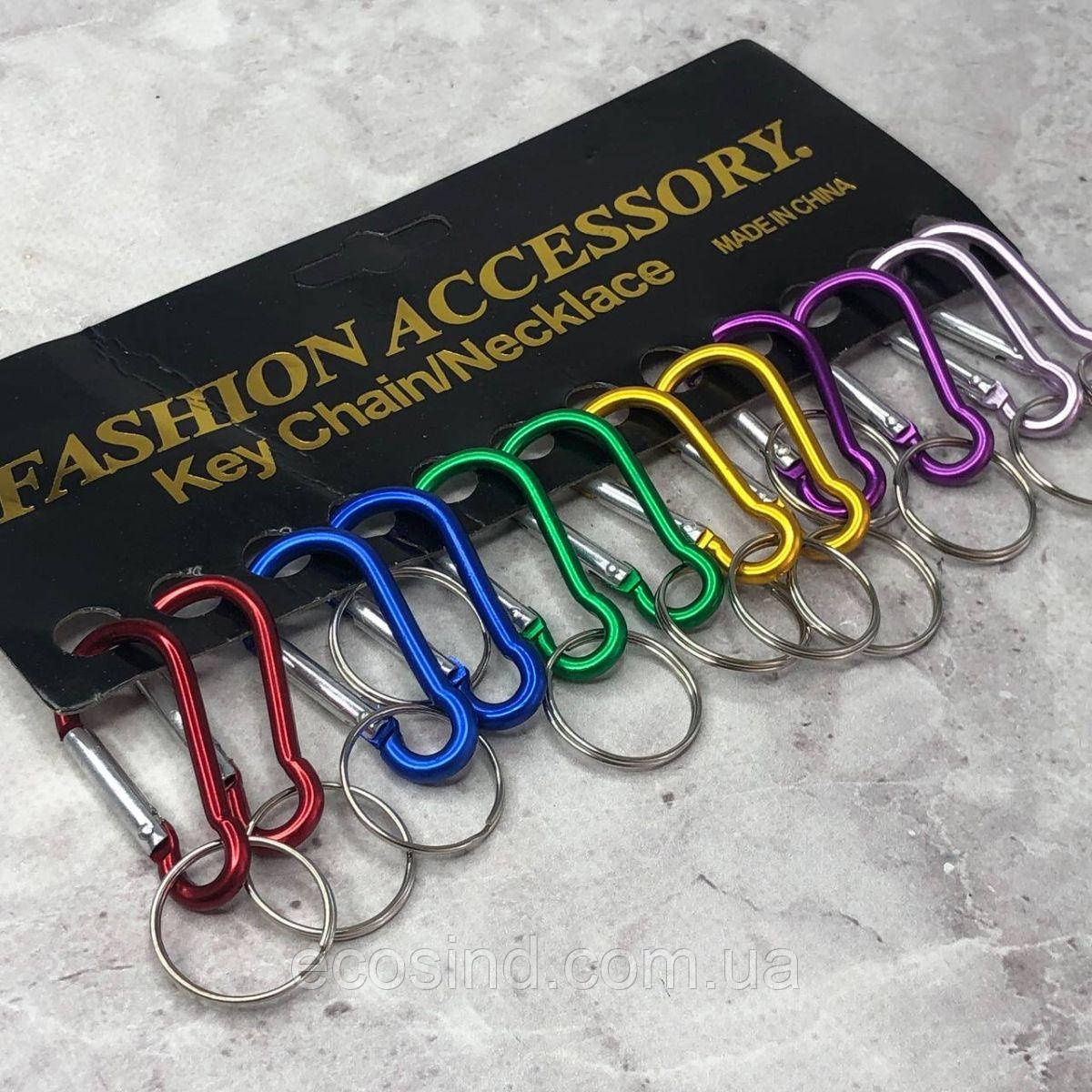 Набір маленьких похідних карабінів 4,5 см - кольори МІКС, фото 1