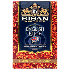 Чай чорний англійський елітний Бісан Bisan english elite 80g 24шт/ящ (Код: 00-00010299)