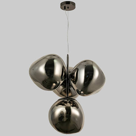 Дизайнерська графітова люстра "Melt" з плафонами 28см (93-CH01-4), фото 2