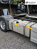 Ремни на топливный бак Man "1,5 мм" - толщина металла, длина 1330мм. Техническая нержавейка