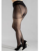 Колготки в горошок великого розміру Giulia Positive Amalia 40 чорного кольору розміри 6,7, фото 8