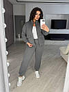 ЖІНОЧИЙ СПОРТИВНИЙ КОСТЮМ БАТАЛ 3-нитка р.48-58 СІРИЙ ХАРИЗМА 7120, фото 7